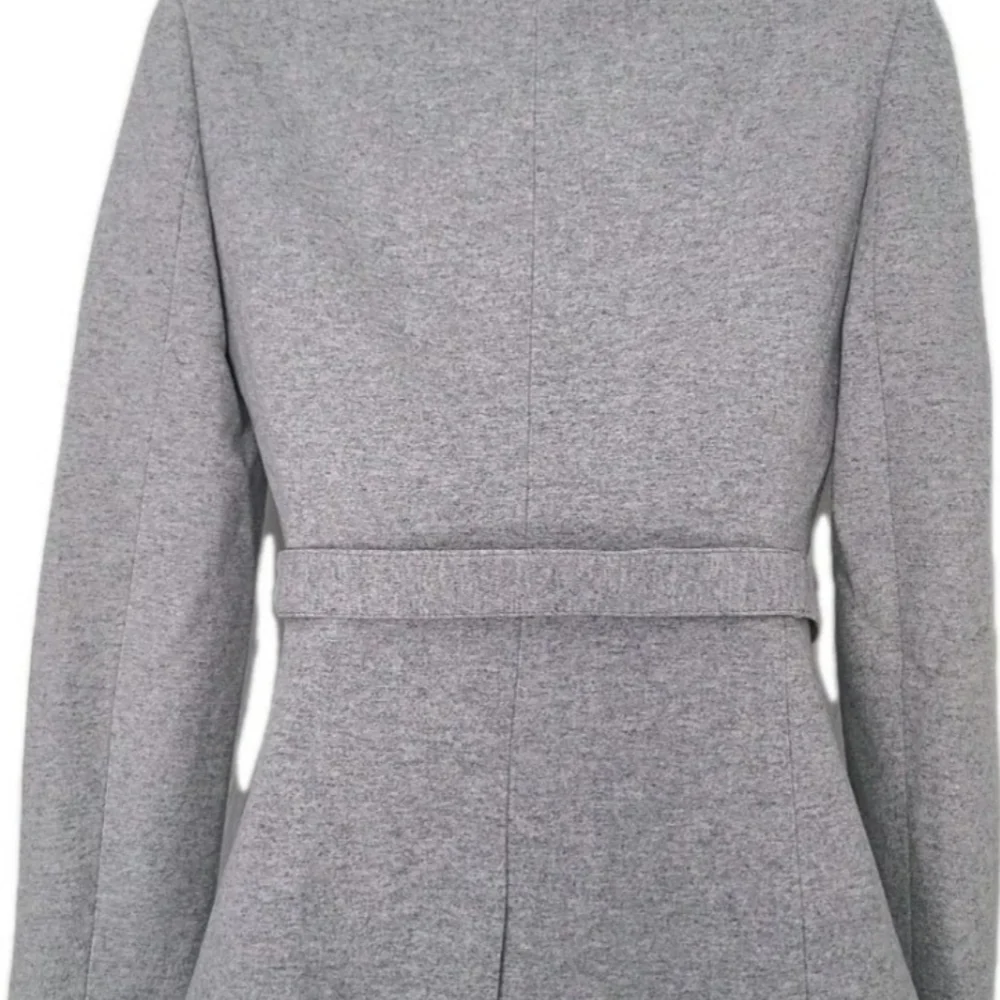 J. Crew Heather Gray Belted Jacket - Picture 2 of 12